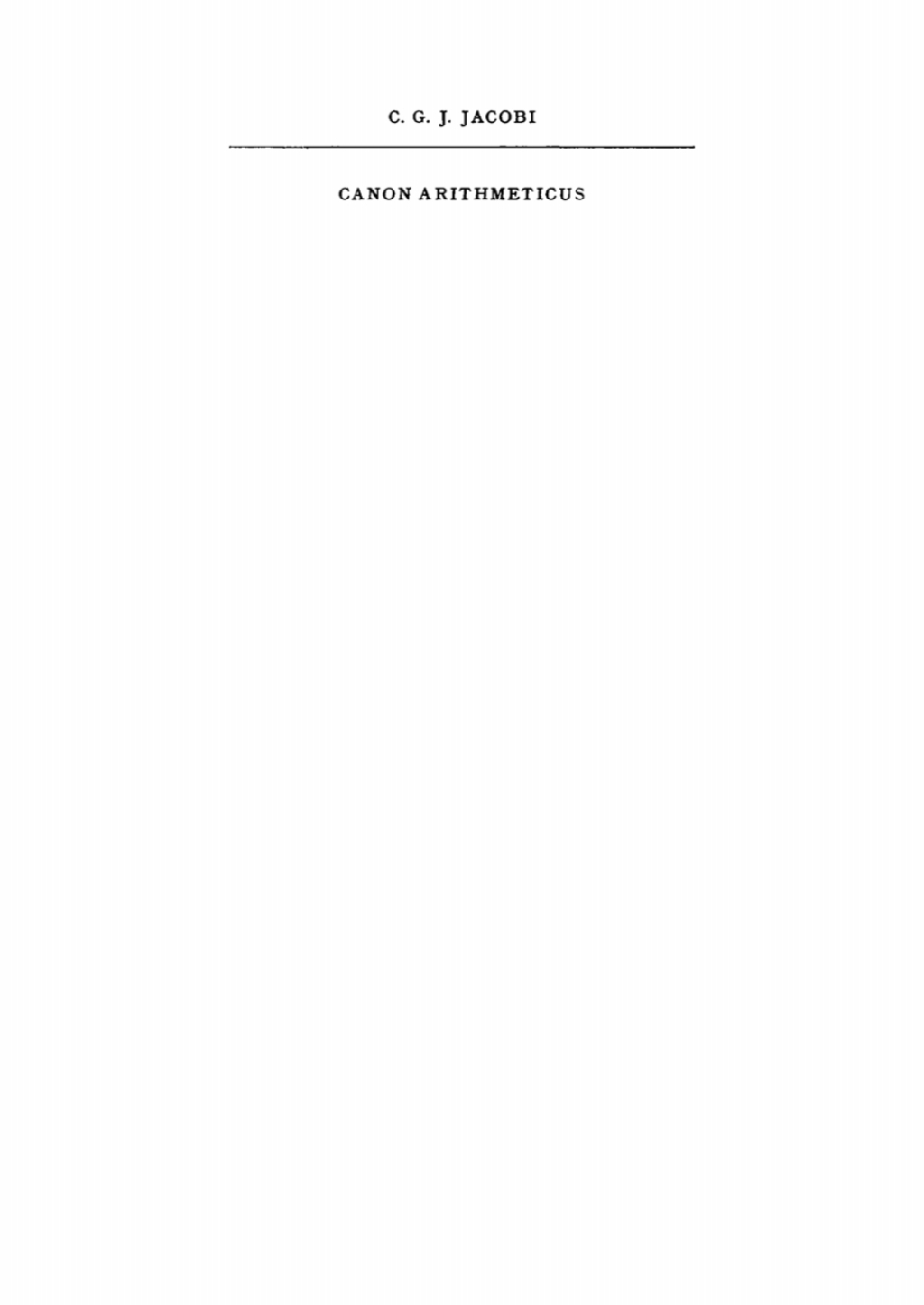 Canon Arithmeticus [Tabellenwerk] 1st Edition â€“ PDF/EPUB Version Downloadable
